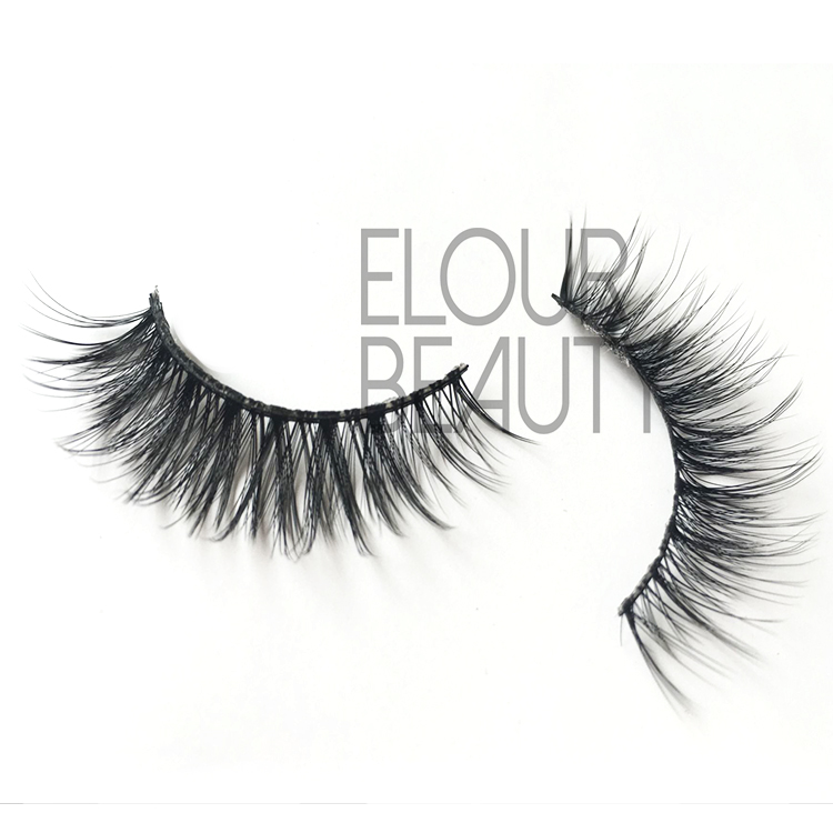 Cheap fake eyelashes 3D eyelashes silk hair China factory EJ63